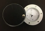 Vintage Never Used Sharper Image Leather Case Travel Clock SW314. Fixed Price $9.99.