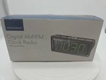 Insignia Digital Am/fm Dual Alarm Clock With 4LEVEL Dimmer New Black (NS-CLOPP2). Fixed Price $14.24.