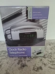 Conair Clock Radio Telephone Silver With Digital TCR200MS 2002 Brand New. Fixed Price $49.95.