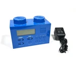 Lego Blue Brick Digital Alarm Clock Radio W/ Power Supply Model: LG11007 2009. Fixed Price $24.95.
