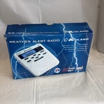 Midland WR-100 Noaa Desktop Weather Alert Radio White Alarm Clock Tested Works!. Fixed Price $25.00.
