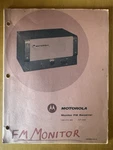Motorola Fm Receiver Monitor Manual 146-172 Mc 68P862450-E. Fixed Price $11.25.