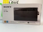 Sony ICF-306 Portable Am/fm Radio W/ Carrying Handle Battery Powered New Box. Fixed Price $61.70.