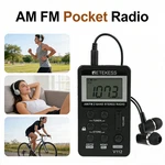 Retekess V112 Portable Pocket Fm/am Radio Mini Digital Rechargeable Sports. Fixed Price $17.99.