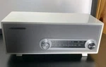 Crosley CR3022A-WH Retro Style Am/fm Tabletop Radio White/chrome Tested Works. Fixed Price $34.50.