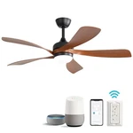 52" Wifi Smart Ceiling Fan W/ Alexa Google Assistant Led Memory Function Bedroom. Fixed Price $124.99.