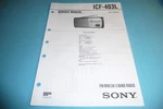 Service Manual Guide For Sony ICF-403L, Original!!. Fixed Price $11.26.