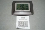 Crosse Atomic Digital Wall Clock Alarm Indoor Outdoor Temp WS-8008U #X4729. Fixed Price $35.00.