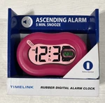Timelink Smartlight Fashion Rubber Digital Standard Alarm Clock - Pink. Fixed Price $18.99.
