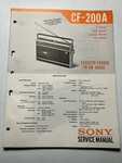 Sony CF-200A Cassette-corder Tape Recorder Service Manual Original Oem Vintage. Fixed Price $14.99.