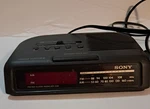 Sony Dream Machine Am/fm Clock Radio Black Model Icf 025. Fixed Price $14.99.