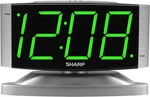Sharp Home Led Digital Alarm Clock Swivel Base - Outlet Powered, Simple. Fixed Price $22.49.