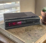Emerson Digital Clock Radio RED5521A Alarm Vintage Wood Grain Bedside Tested. Fixed Price $19.95.