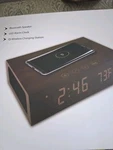 Alarm Clock Wooden Digital With Wireless Phone Charging Pad /bluetooth Wifi. Fixed Price $38.00.