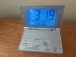 Sharper Image Travel Loud Alarm Lcd Clock Night Easy Read Flashlight SI415. Fixed Price $29.99.