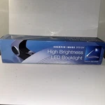 Open Box Sharper Image Battery Powered Clip On Book Light Black Silver W/ Case. Fixed Price $16.99.