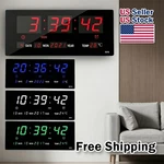 Large Screen Digital Wall Clock Led Display Desk Time Temperature Calendar Date. Fixed Price $26.10.