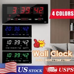 Large Screen Digital Wall Clock Led Display Desk Time Temperature Calendar Date. Fixed Price $29.00.