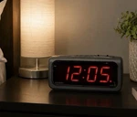 Cosmo Digital Alarm Clock Red Led Display Snooze Dimmer Battery Backup. Fixed Price $24.99.