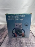Vintage Am/fm Pocket Radio Led Indicator Hi Fi Headphones DO-10H Works Great. Fixed Price $29.25.