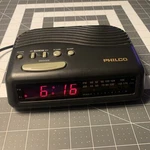 Vintage Philco Clock Radio Am/fm Model 799K Antenna Tested Working Good. Fixed Price $10.00.