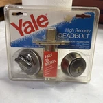 Yale V3221A 2-3/8 High Security Steel Deadbolt Cylinder W/ Thumb Turn New. Fixed Price $12.99.