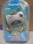 Coby CX-5 Mini Am/fm Pocket Radio With Speaker And Headphones New Box. Fixed Price $10.99.