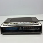 Vtg General Electric 7-4646A Amfm Digital Clock Radio Blue Display Wood Grain. Fixed Price $29.95.