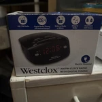 Westclox Am/fm Digital Alarm Clock Radio Model 80181 W/box And Instruction Book. Fixed Price $20.00.