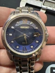 Seiko Grand Sport Solar Men Watch Stainless Steel Blue Dial SNE428. Fixed Price $100.00.