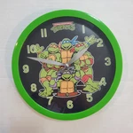Teenage Mutant Ninja Turtles Wall Clock Green Round Tmnt Kids Decor. Fixed Price $15.00.