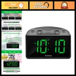 Digital Alarm Clock Radio With Am/fm, 1.4" Led Display, Sleep Timer, Snooze, Bat. Fixed Price $44.99.