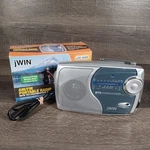 Jwin Am/fm Portable Radio W/ TV1/TV2/WEATHER Band Model JX-M9 Tested. Fixed Price $19.95.