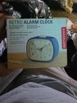 Kikkerland Retro Alarm Clock Vintage Decor For Bedroom, 8.9X10X5.7, Blue. Fixed Price $27.95.