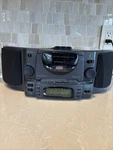 Yorx Am/fm Stereo Clock Radio Cassette Player Model C1860. Fixed Price $30.00.