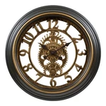 404-3051C Crosse Clock Co. 20" Gears Brown Plastic Frame Analog Wall. Fixed Price $59.95.