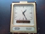 Vintage Seiko Quartz Analogue-digital Travel Alarm Clock SP101B Case & Manual. Fixed Price $35.00.