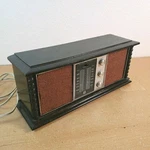 Vintage 1960S Rca Japan 16" Solid State Wood Am Fm Tabletop Radio Pecan Works. Fixed Price $35.00.