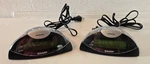 Lot Of 2 Sharp SPC019A Black Alarm Clocks With Snooze & 9V Battery Backup Tested. Fixed Price $19.99.