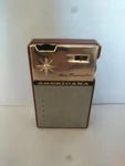 Hitachi Americana Transistor Model TH-666 Radio + Case. Fixed Price $33.00.