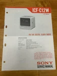 Sony ICF-C12W Fm/am Digital Clock Radio Us Model Service Manual Vintage Oem. Fixed Price $9.99.