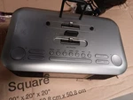 Ihome Silver/black Digital Alarm Clock Radio Am/fm Dock Usb Iphone/ipod. Fixed Price $32.00.