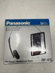 Vintage Panasonic RF-411 Fm Stereo Headphone Radio Black Open Box. Fixed Price $40.49.