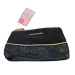Victorias Secret Womens Black Glitter Travel Makeup Case New. Fixed Price $16.00.
