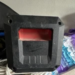 Milwaukee 2890-20 Jobsite Boombox Am/fm Radio Clock Aux Red/black. Fixed Price $95.00.