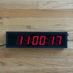 Electronic Displays Inc Industrial Led Clock Gym Timer 16 Long. Fixed Price $120.00.