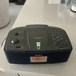 Sony ICF-CD820 Clock Radio Player Black Digital Lcd Am/fm Dual Alarm. Fixed Price $40.00.