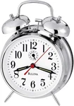 Bulova B8127 Alarm Clock Chrome Green Fluorescent Glowing Hands-tested. Fixed Price $13.99.