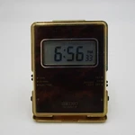 Vintage Seiko Quartz Folding Travel Dual Time Digital Alarm Clock QEK202B. Fixed Price $19.95.