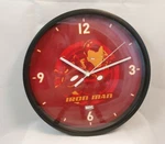 New Marvel Ironman 10" Round Wall Clock Horloge Miniso Black Rim Nib. Fixed Price $17.08.